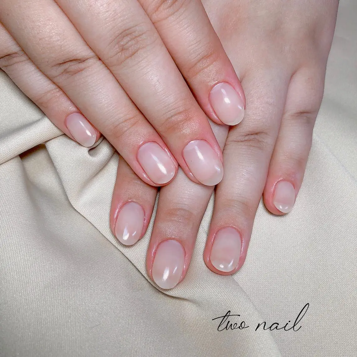 ネイル アートネイル フットネイル ハート ニュアンスネイル ホワイト ハンドネイル two nailのネイルデザイン