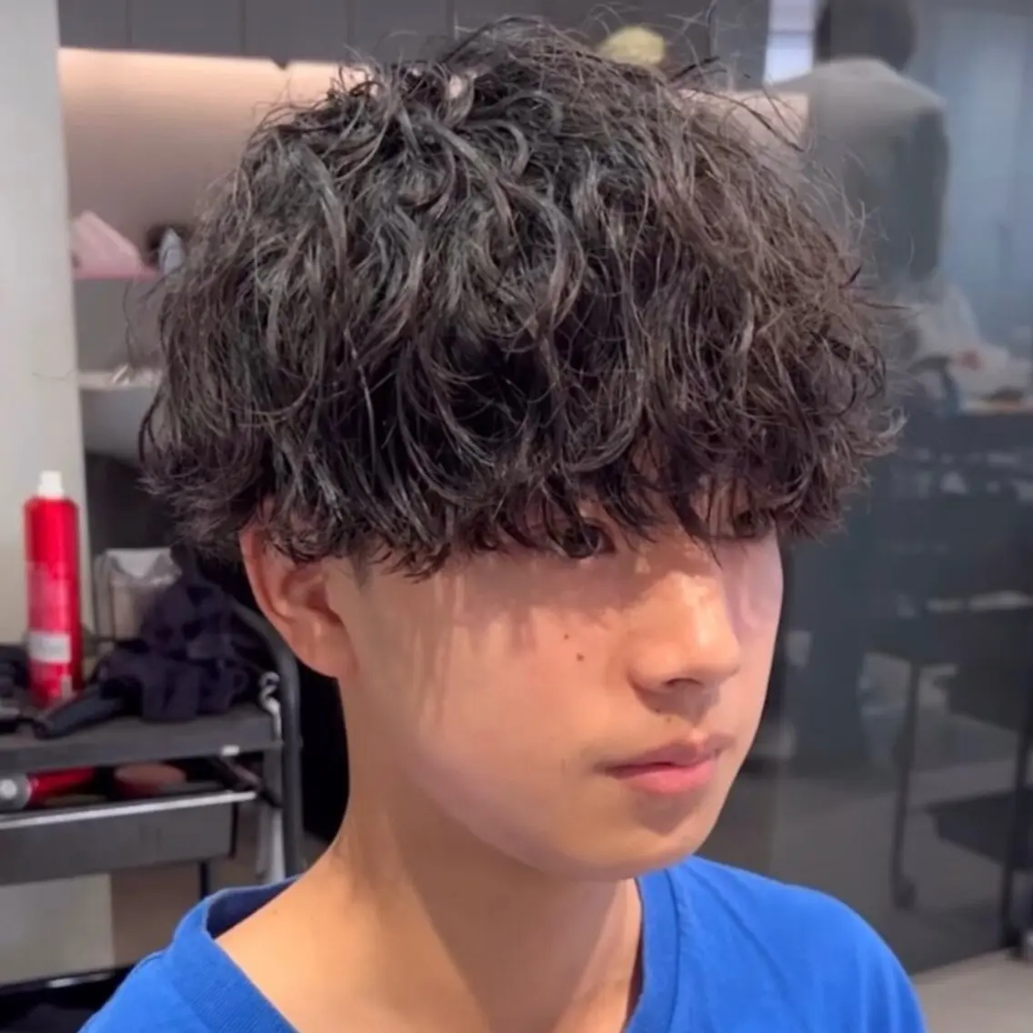 ショート パーマ メンズ カット パーマ ヘアセット 柏メンズ特化 THE3rdHAIRのヘアスタイル