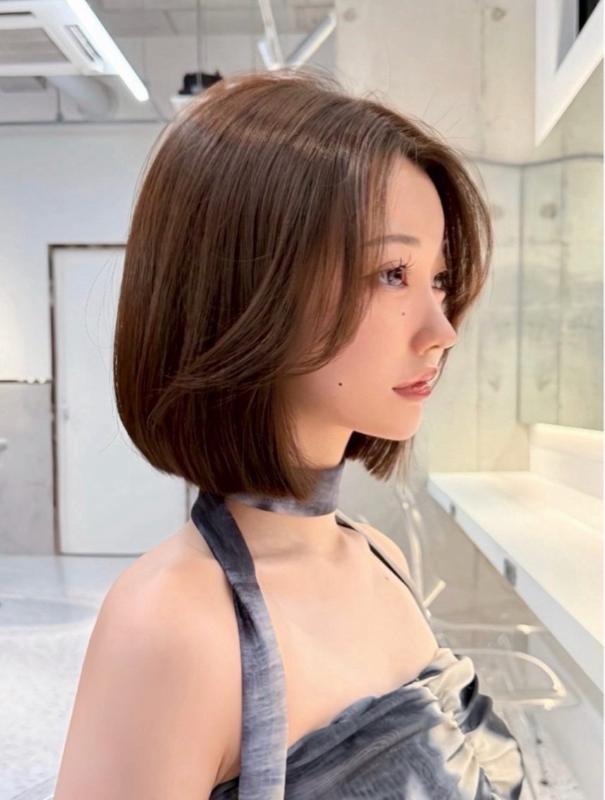 ショート ヒナ/ボブ ×ベージュ‎🤍のヘアスタイル