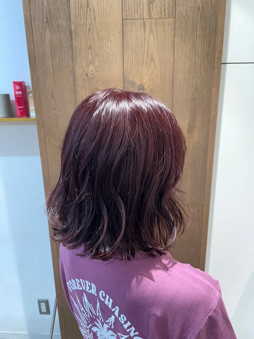 ミディアム カラー MORI HARUTOのヘアスタイル