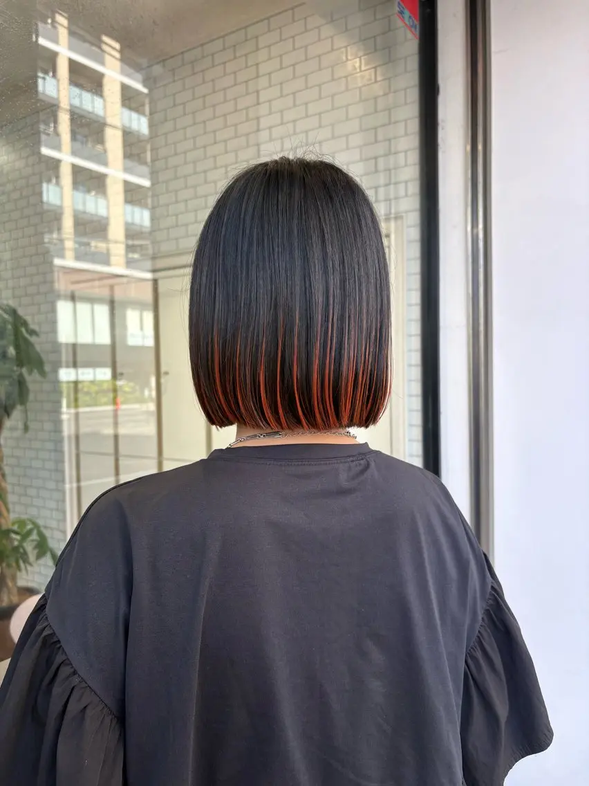 カラー インナーカラー/ ブリーチ/ことねのヘアスタイル