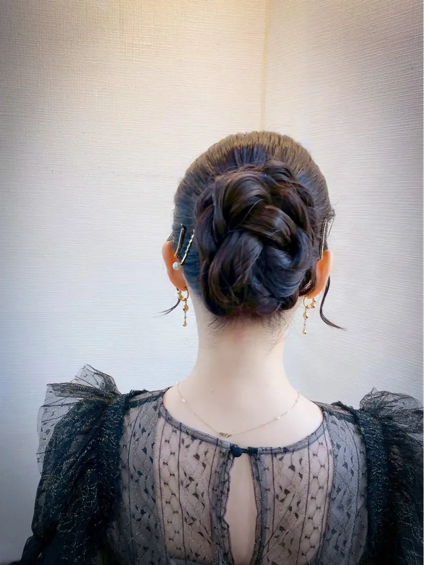 ヘアアレンジ ヘアセット hair make もりした　ゆうのヘアスタイル