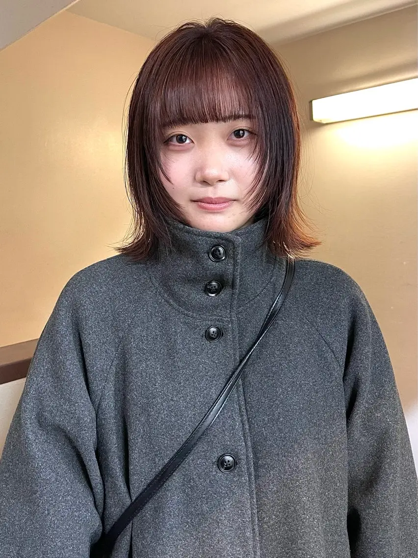 ミディアム カット ヘアカラー トリートメント ヘアセット 安部佑哉/ハイトーン /グランジ/レイヤーのヘアスタイル