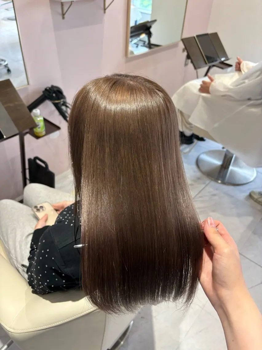 カラー ブリーチ ブラウンカラー ヘアカラー ブリーチカラー/茨木 𝙨𝙖𝙠𝙞💚のヘアスタイル