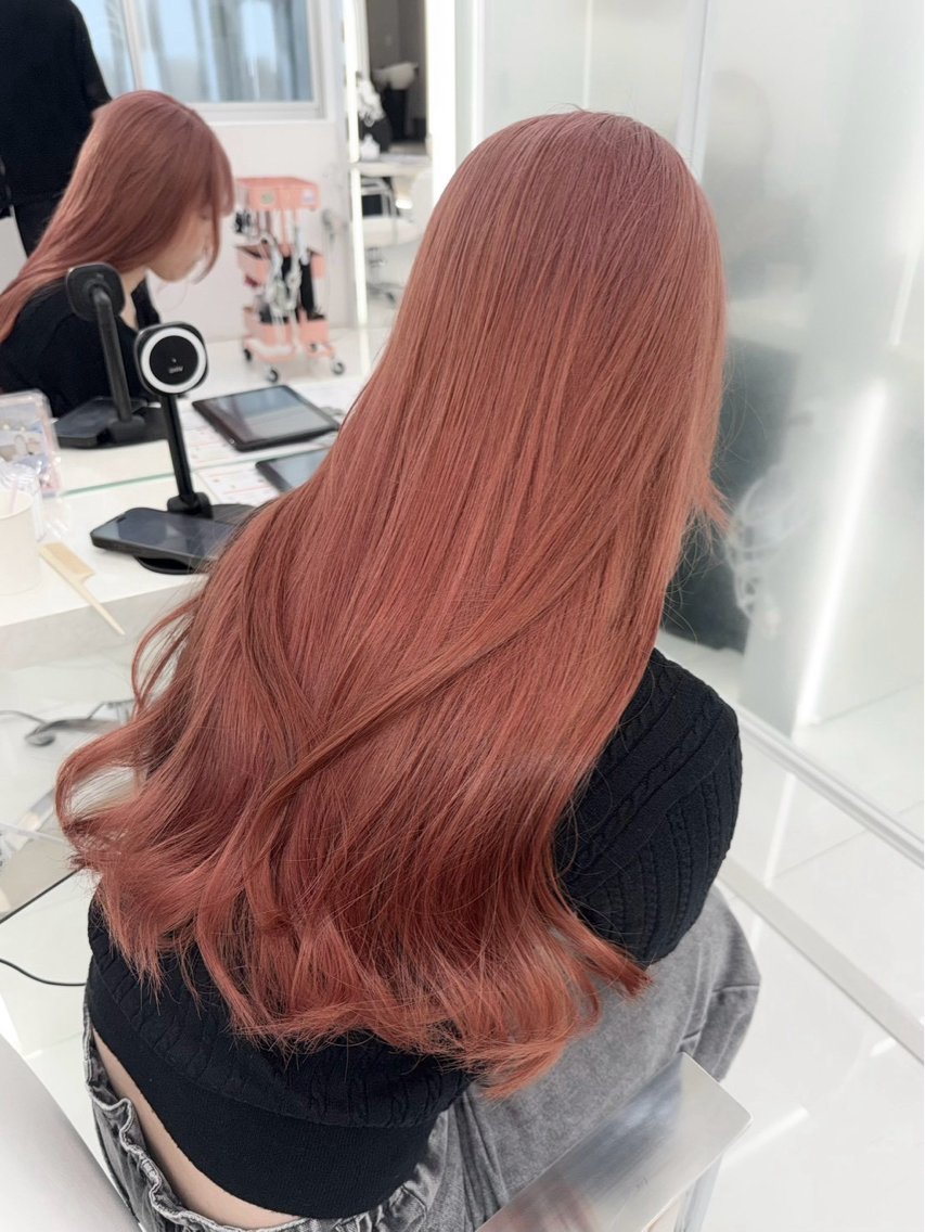 ロング カラー ミルクティー🤎 ブリーチ特化あやなのヘアスタイル