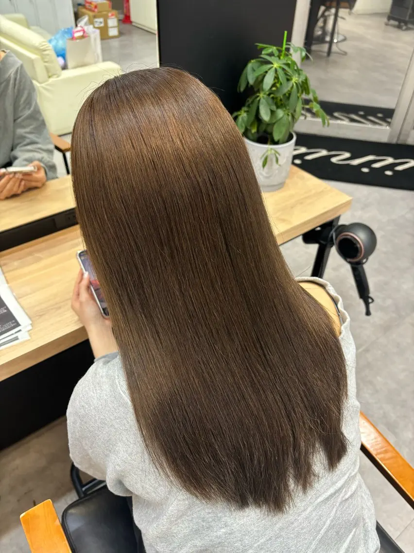 🌻ブリーチリタッチ+オンカラー+トリートメント🌻の写真