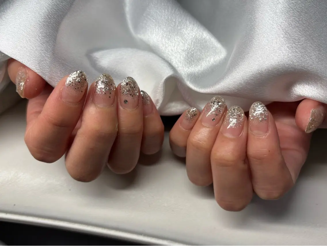 ネイル ラメ(グリッター) ラメグラデーション 門真市ネイルサロン♡ KUMI.HANAのネイルデザイン