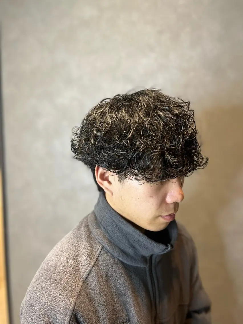 メンズ メンズパーマ プードルパーマ 波巻きパーマ プードルパーマ YUITO/ 仙台のヘアスタイル