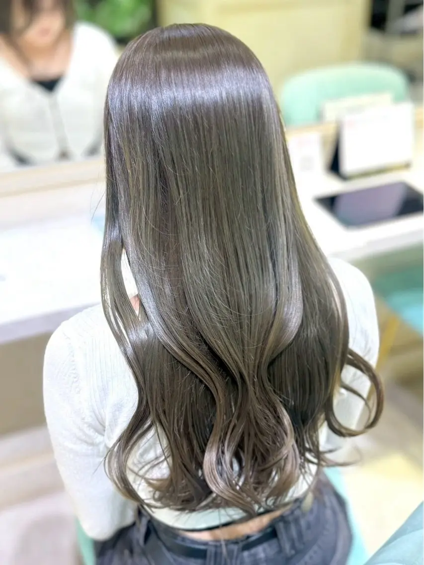 カラー ヘアカラー トリートメント 透明感ツヤカラー/ ゆうな💙のヘアスタイル