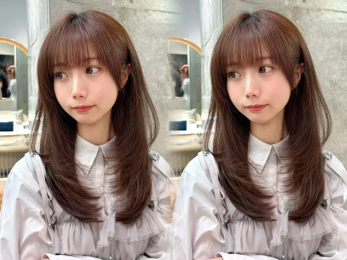 セミロング カット ヘアカラー トリートメント 谷川が作る熊本1🥇 レイヤーカットのヘアスタイル