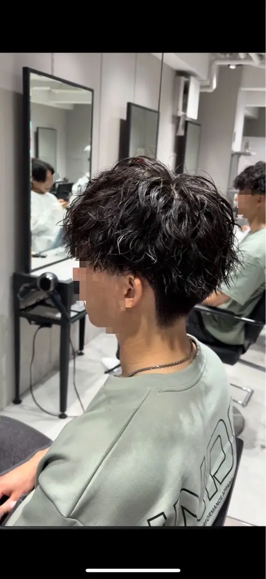 【動き強め⚡️】メンズカット+ツイストスパイラルパーマ ¥15,000→¥8,500の写真