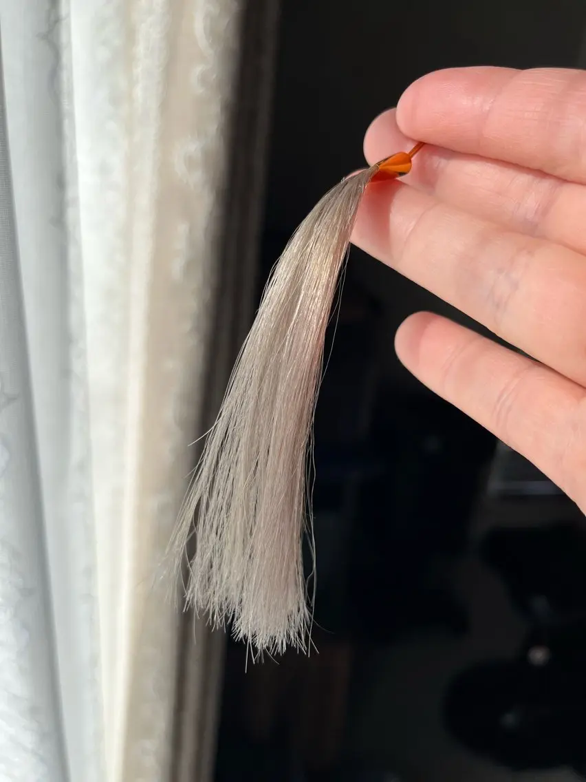 カラー シルバー ホワイトシルバー soins de MaLilyのヘアスタイル