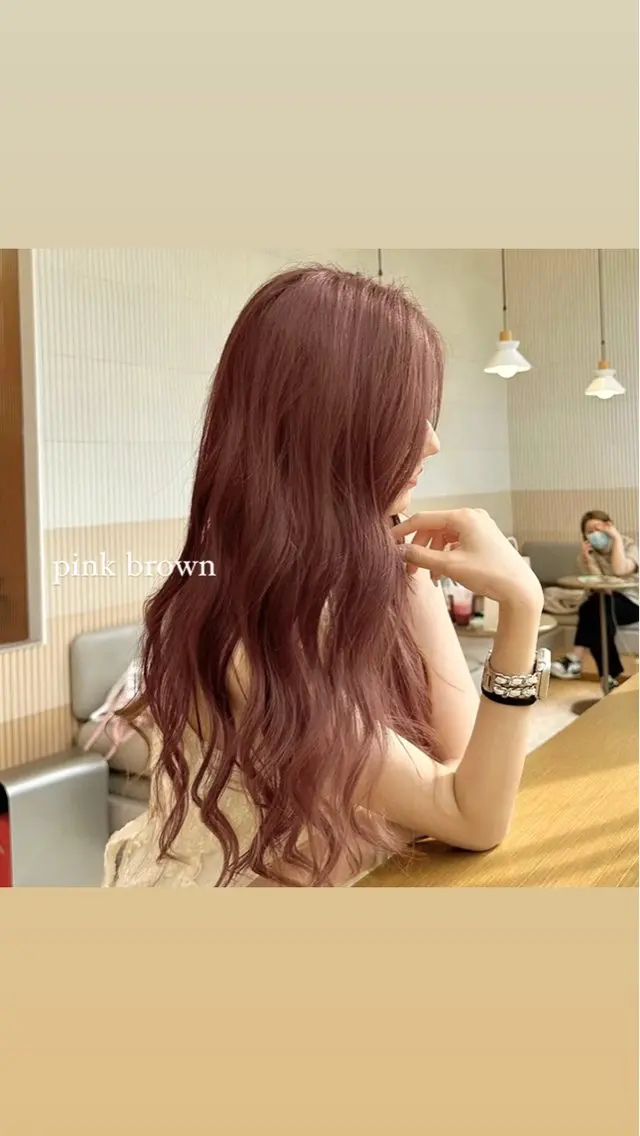 カラー Haruka 🎀暖色カラーのヘアスタイル