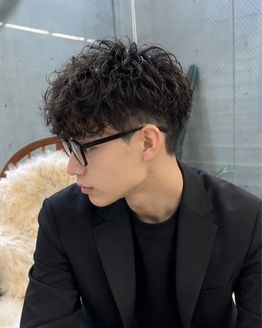パーマ メンズ カット パーマ Pia ツボイ ケイタのヘアスタイル