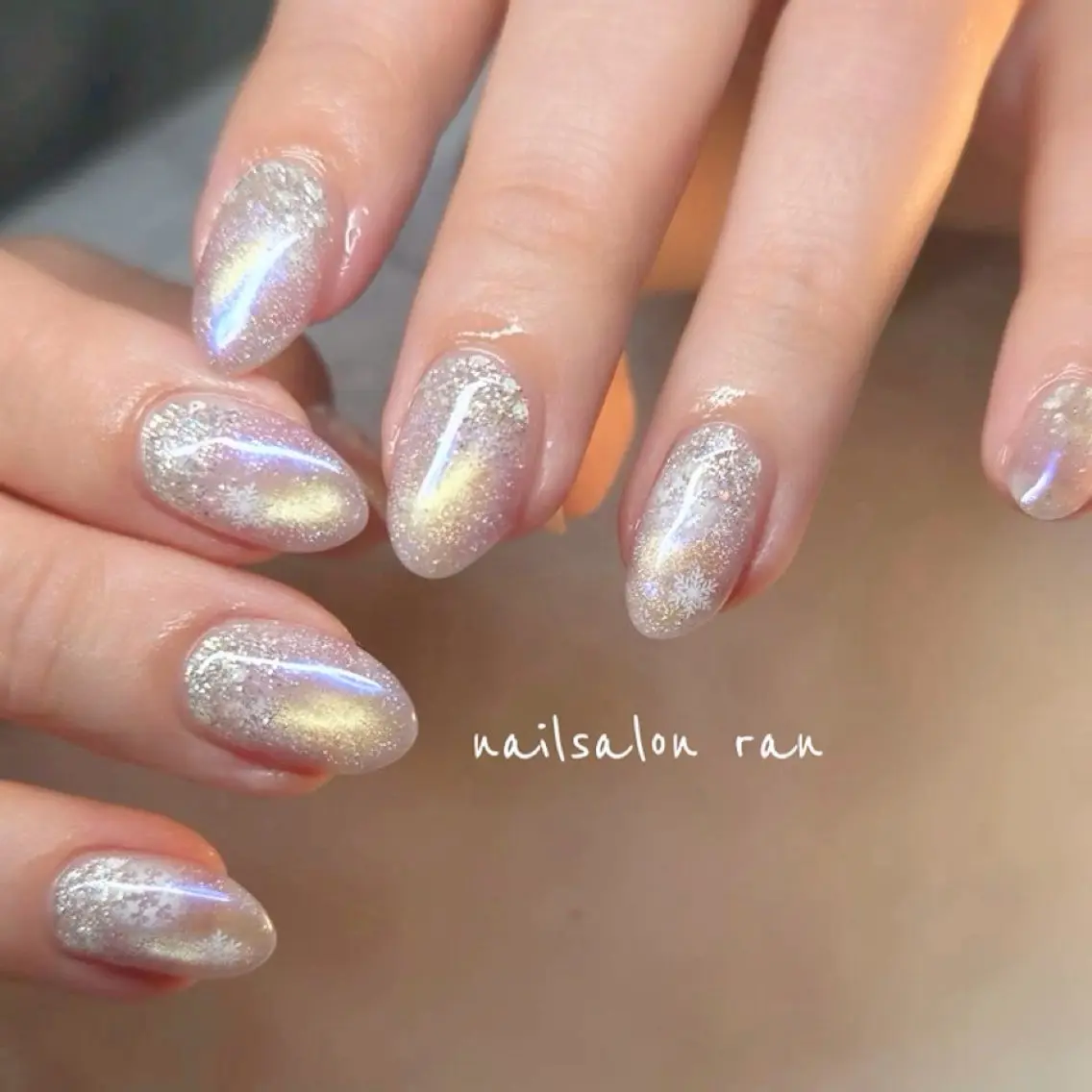 ネイル オーロラネイル マグネットネイル ハンドネイル ハンドケア nailsalon ranのネイルデザイン
