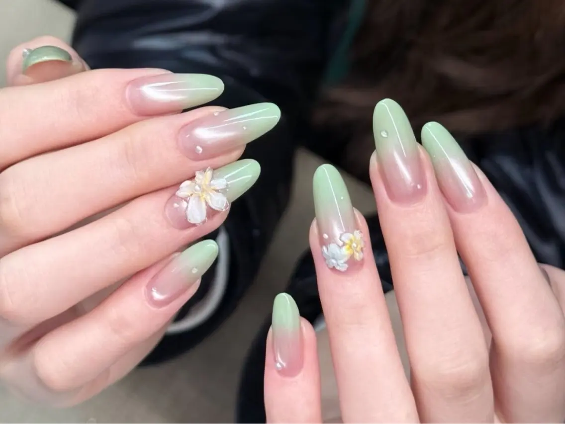 ネイル ハンドネイル H3 Nail Tsuki🦋💙のネイルデザイン