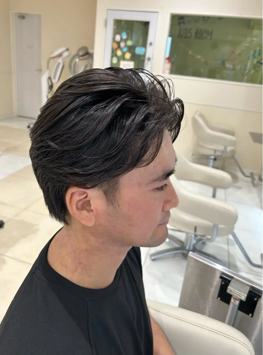 パーマ メンズ メンズパーマ ニュアンスパーマ ラブーケ大垣店 石動のヘアスタイル