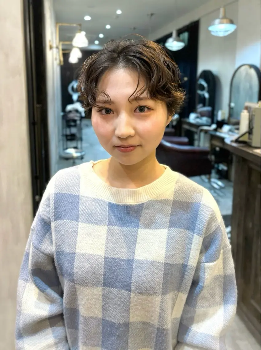 ショート ショートヘア 似合わせカット/ パーマ/藤田和樹のヘアスタイル