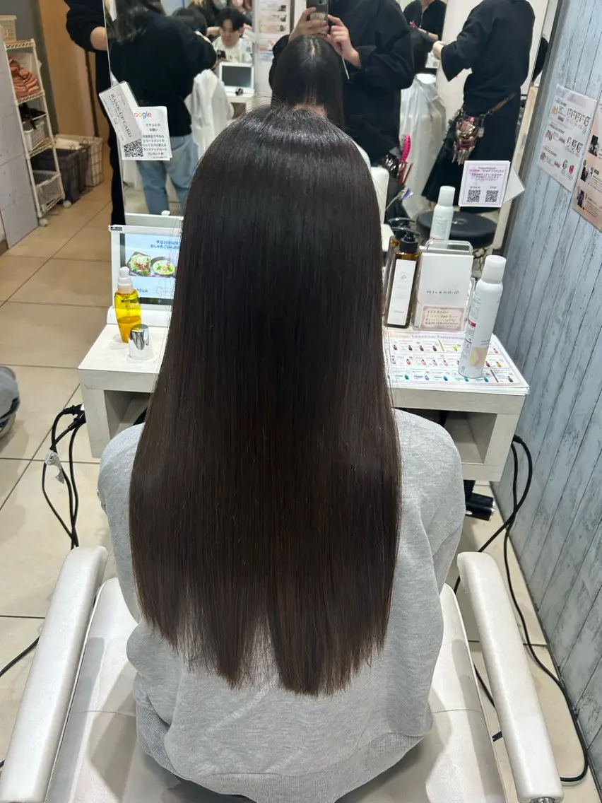 ロング カット ヘアカラー トリートメント 【髪質改善カラー】 瀧田嵐士🇰🇷のヘアスタイル