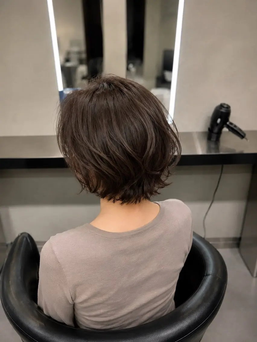 ミディアム カラー ブラウンカラー トリートメント 🌈ウルトワ水素 髪質改善naru🌈のヘアスタイル