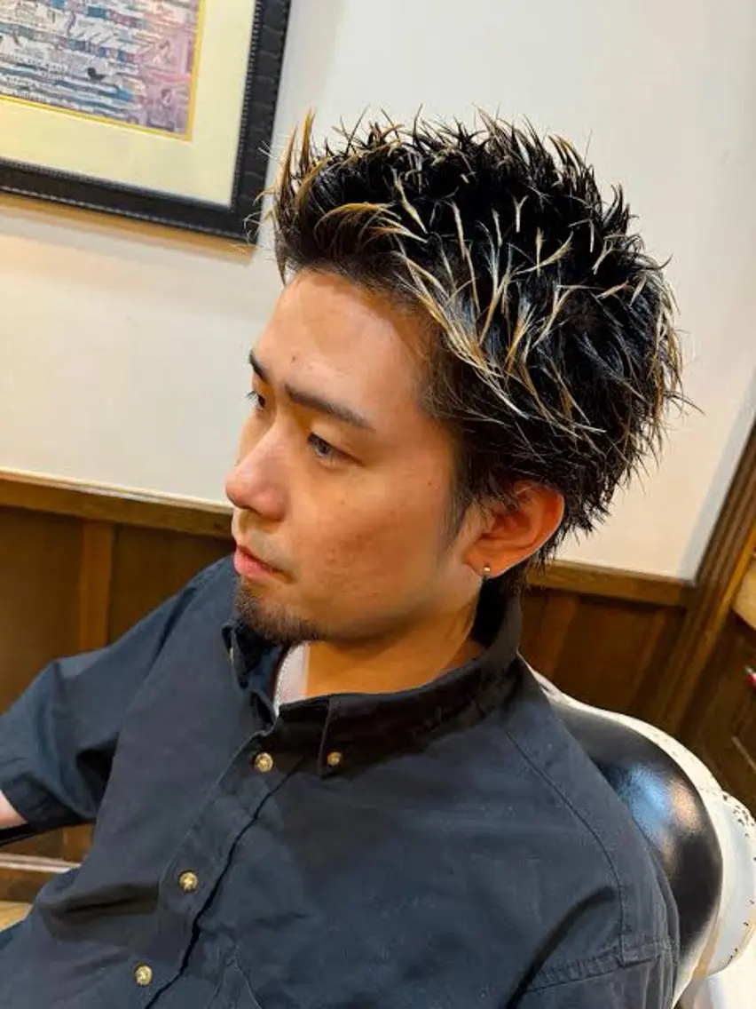 カット+メッシュ2回の写真