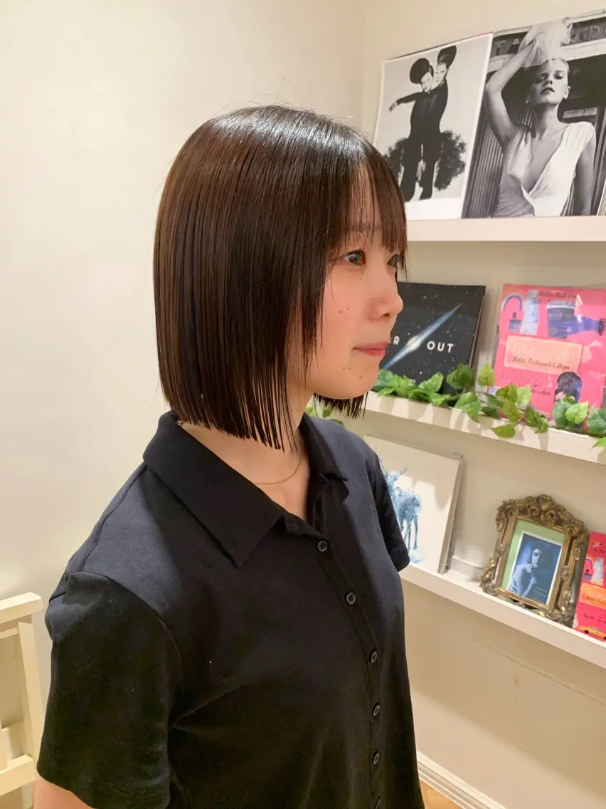 ショート ボブ 小顔カット カット Marin 🦢🩵のヘアスタイル