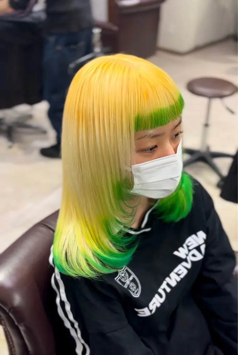 ミディアム ヘアカラー トリートメント 池袋/カラー特化🎨 ロング料金なし🩵のヘアスタイル