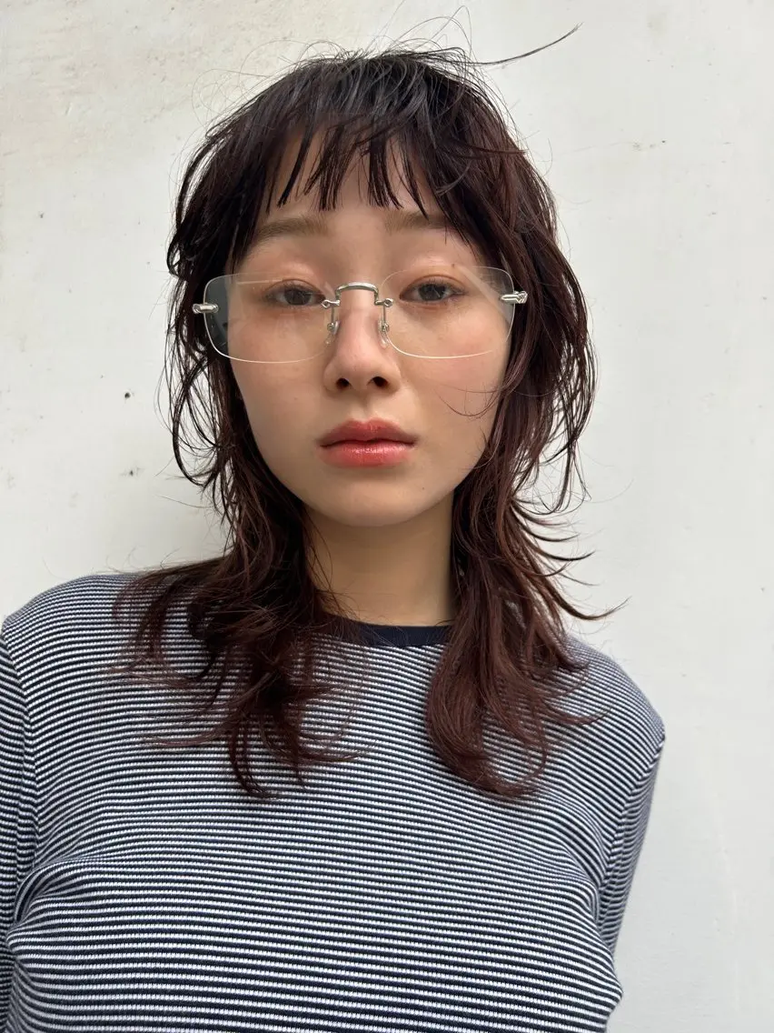 ミディアム カラー baLon.fem/ 澤田 奈々子のヘアスタイル