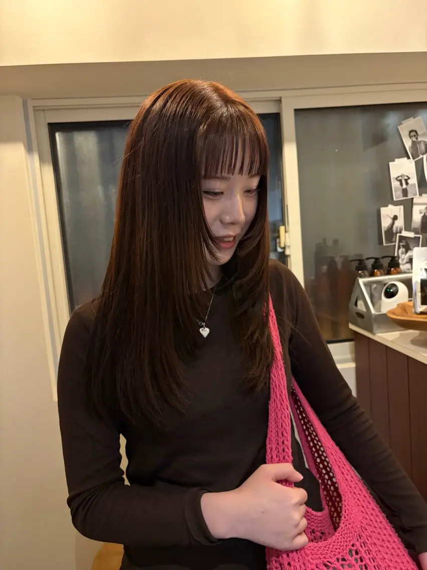 ロング カラー 土川 陽菜のヘアスタイル