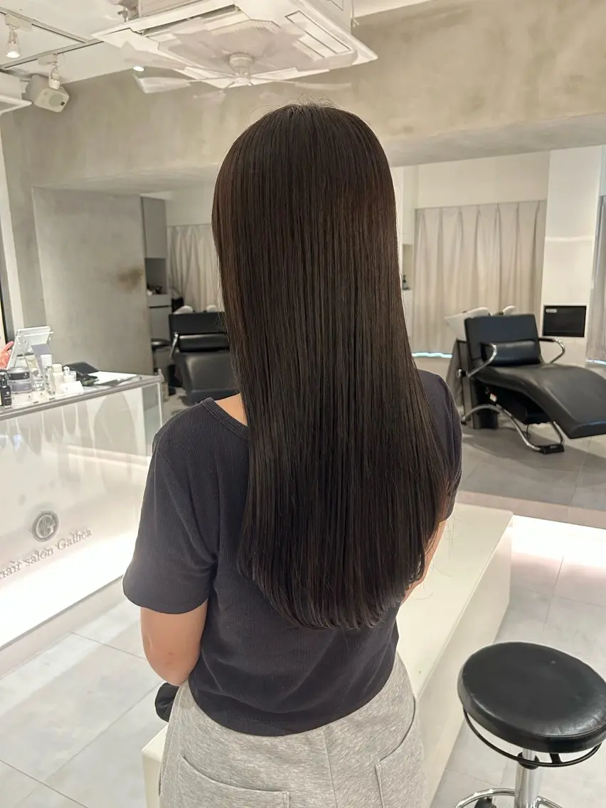 ロング カラー カット ヘアカラー トリートメント 🧚つやさらhair 🧚manakaのヘアスタイル