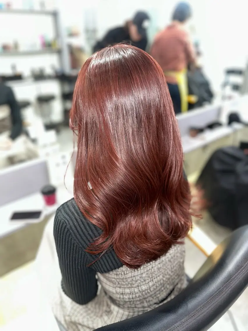 ロング カラー ヘアカラー トリートメント 髪質改善🩵縮毛矯正 代々木/木下のヘアスタイル