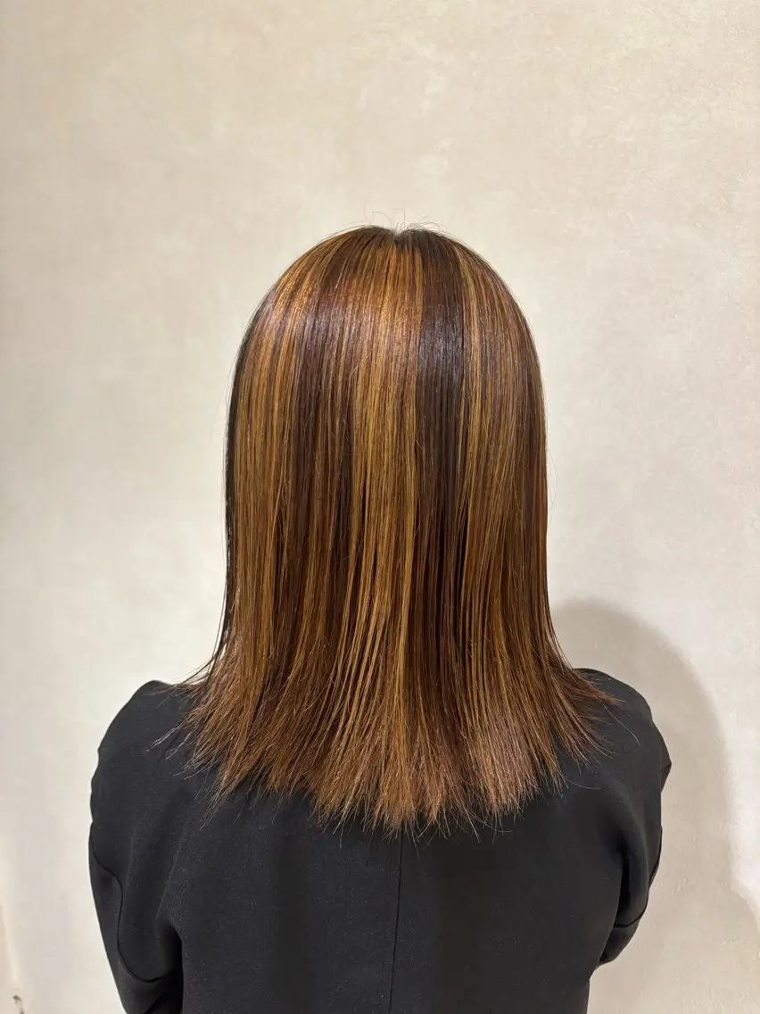 カラー メッシュ ヘアカラー EARTH 🐢 鈴木優大 🐢のヘアスタイル