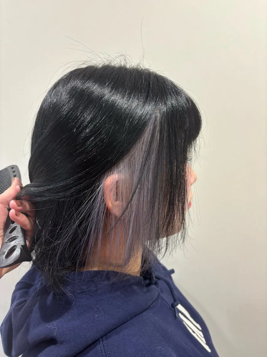 セミロング カラー 【ハイトーン特化】 🦋森山陽向/大宮のヘアスタイル