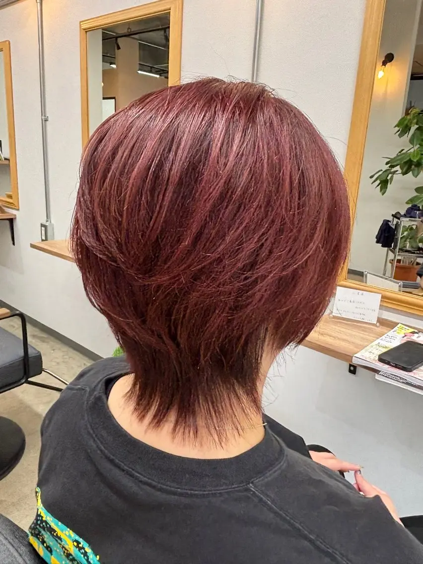 ミディアム ウルフカット ショート特化✂︎門脇 ~広がらない髪へ~のヘアスタイル
