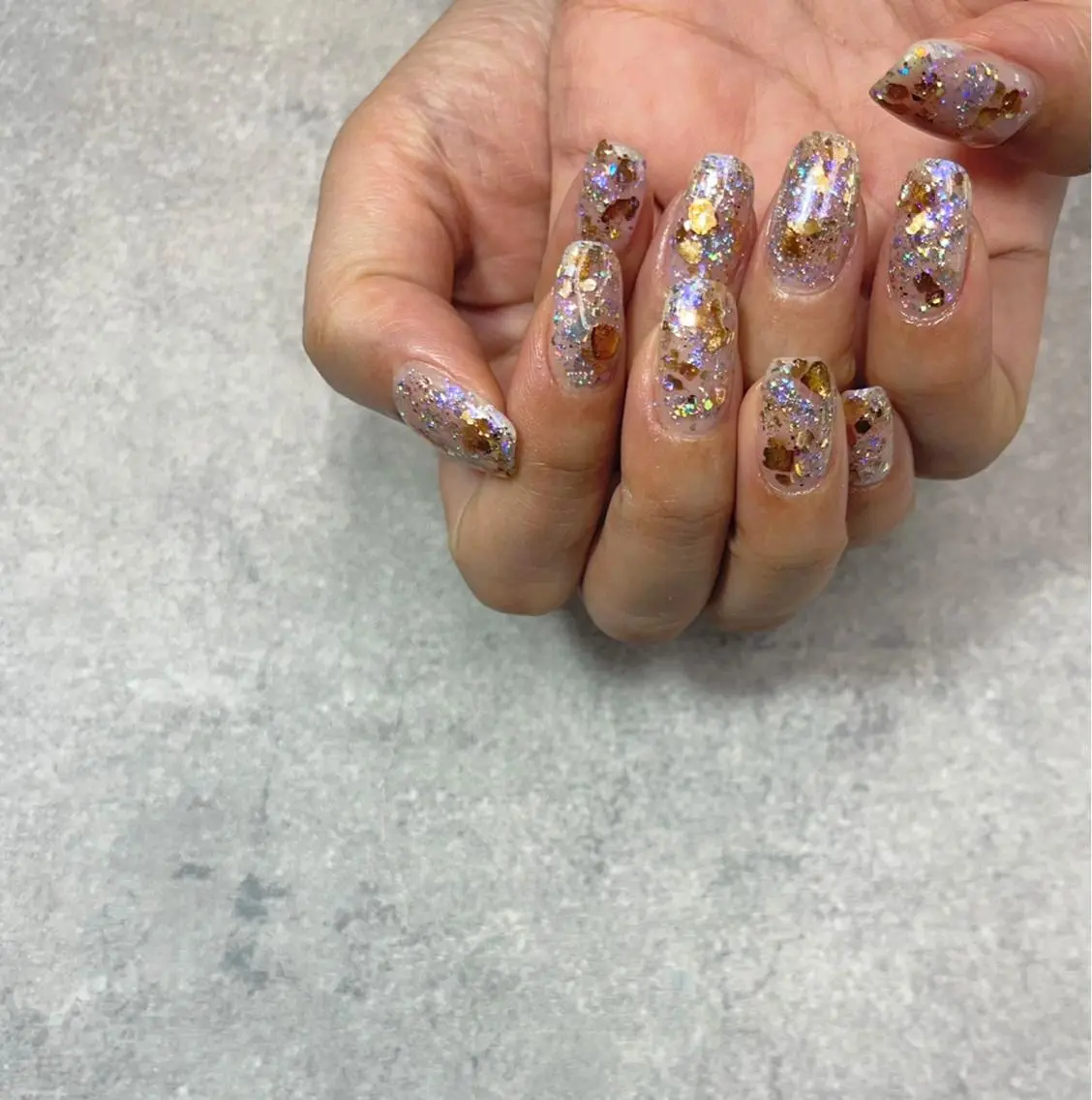 ネイル ラメ(グリッター) 春ネイル FASTNAIL PLUS 新宿店のネイルデザイン