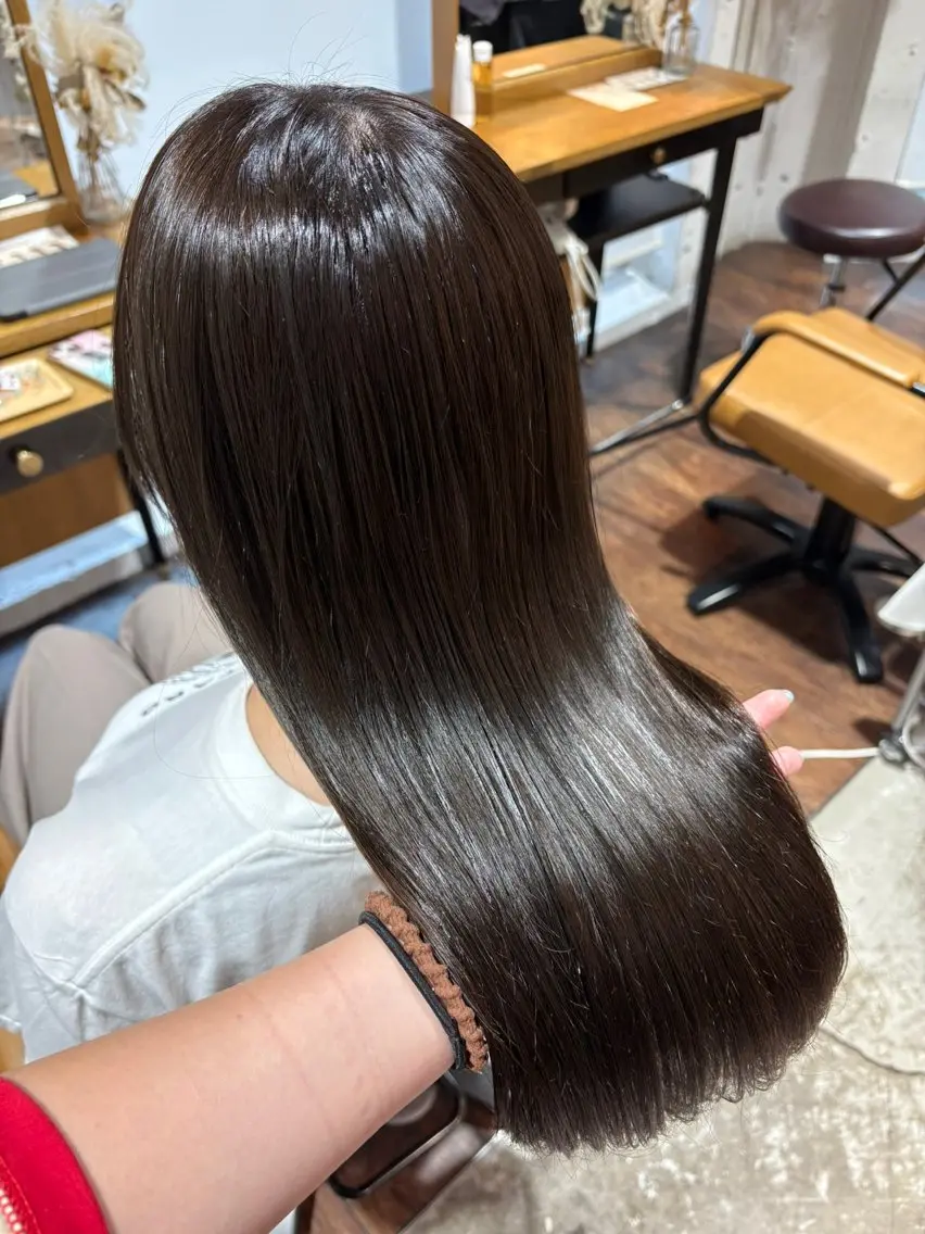 NIAWASEカット&髪質改善カラー&内部修復トリートメント ロング料金ありの写真