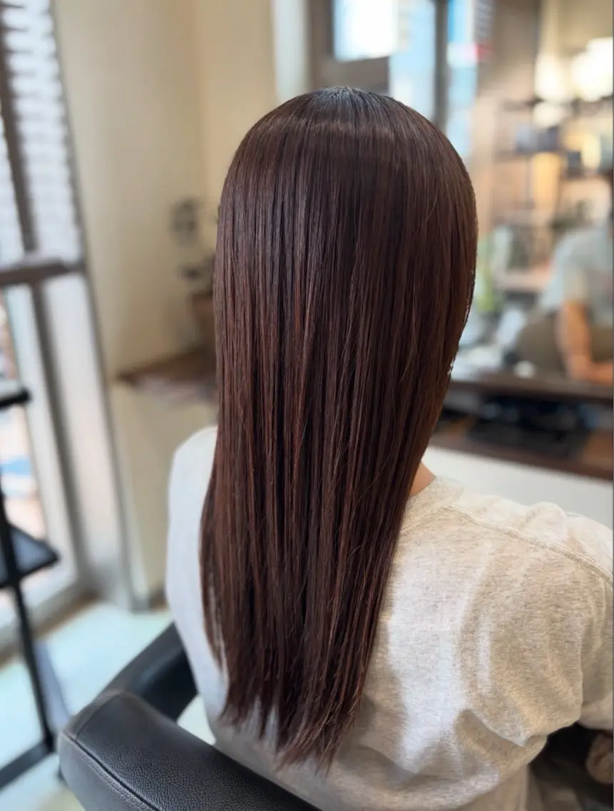 ロング 縮毛矯正 💛 みおのヘアスタイル