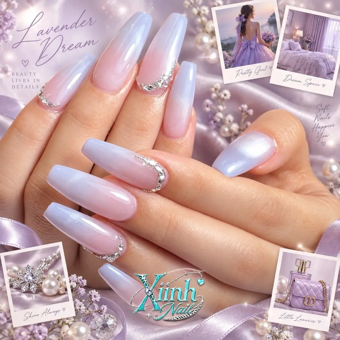 ネイル チークネイル 桜ネイル 長さ出し フットネイル ジェルネイル ハンドネイル XIINH NAIL SALONのネイルデザイン