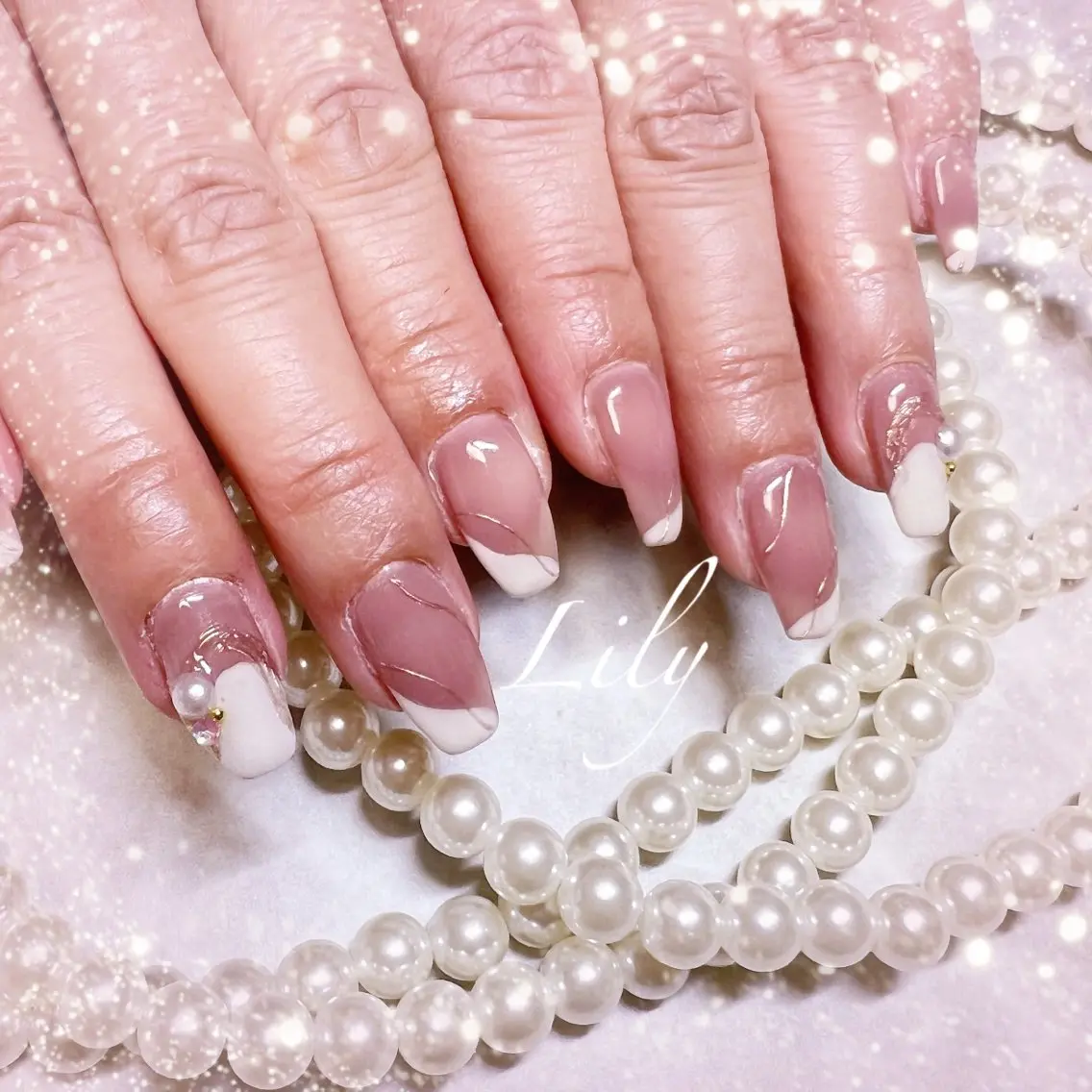 ネイル ハンドネイル Lily*nail 🌻Mii🌻のネイルデザイン
