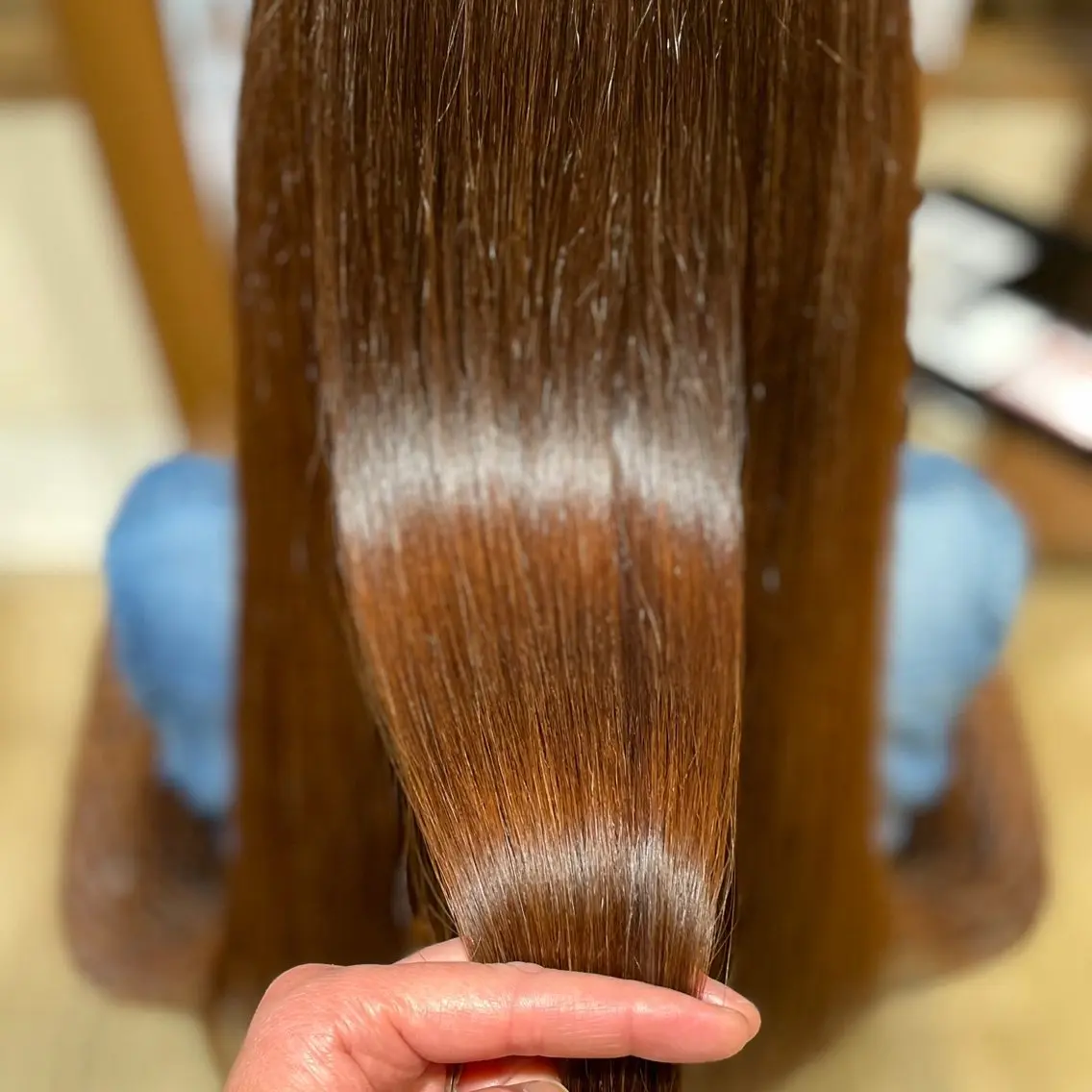 ロング 髪質改善縮毛矯正 美容師✂️山崎竜二のヘアスタイル