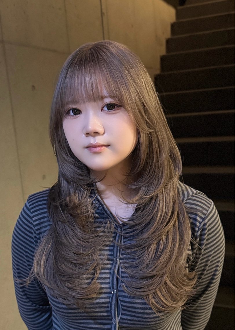 ロング カラー カット ヘアカラー トリートメント だいち/ブリーチ/ レイヤーカットのヘアスタイル