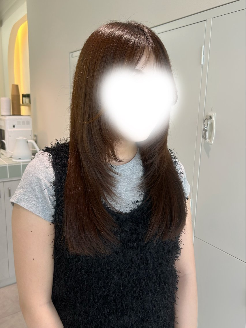 ロング レイヤーカット カット newi広島/ akiのヘアスタイル