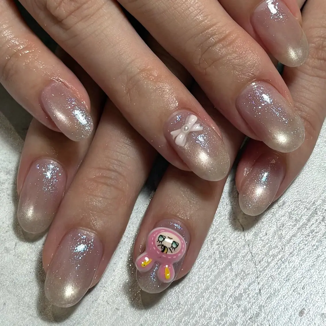 ネイル ハンドネイル WHITE NAIL 鳳店AYUMIのネイルデザイン