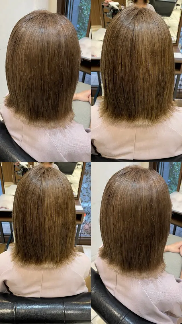 カラー ベージュカラー ブリーチ ラテベージュ ヘアカラー 🌼 misaki 🌼のヘアスタイル