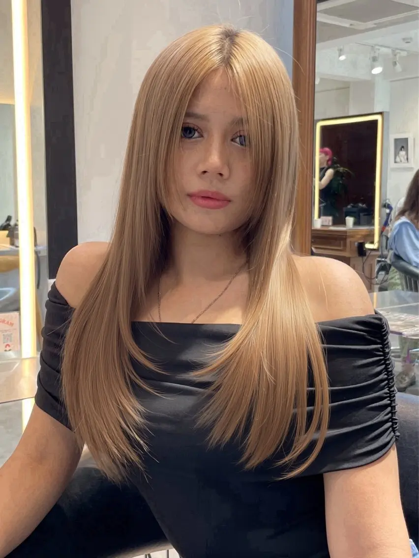 セミロング カット ヘアカラー トリートメント 骨格補正 レイヤー🌸さくらのヘアスタイル