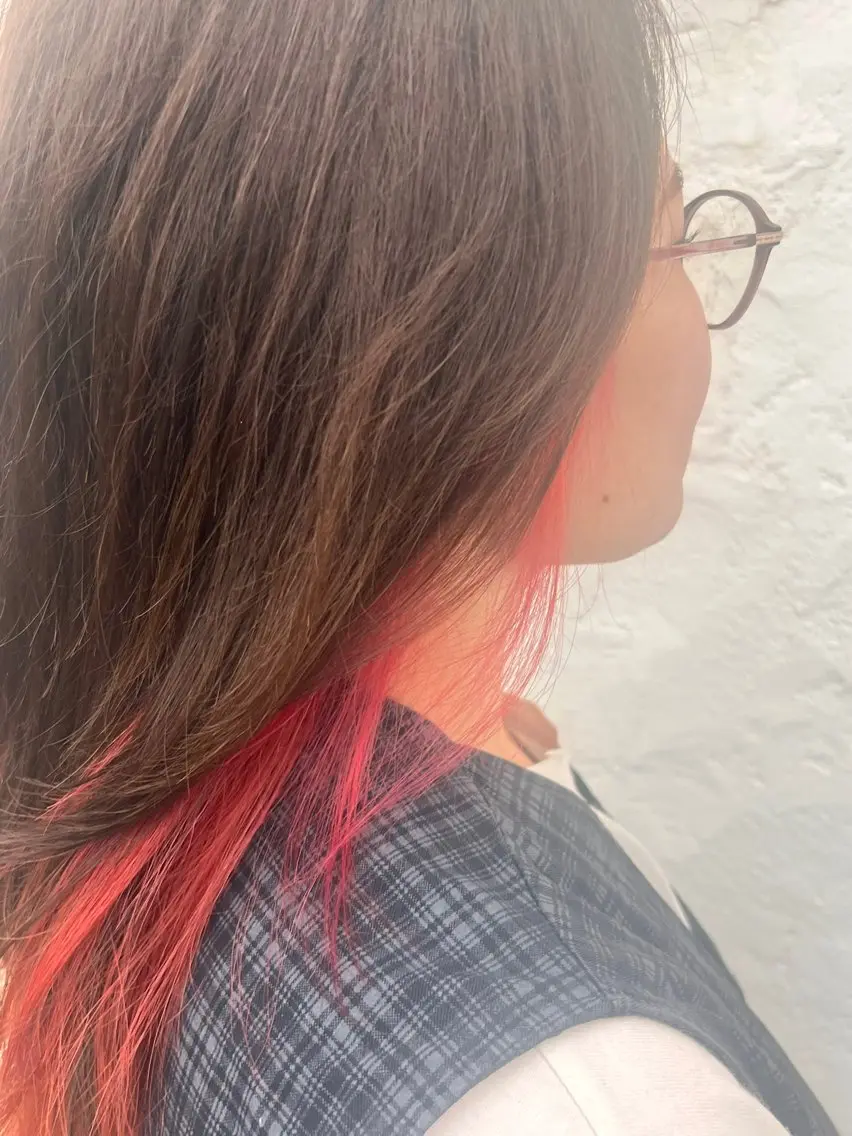 カラー イヤリングカラー ヘアカラー ☆ HINA‪TAのヘアスタイル