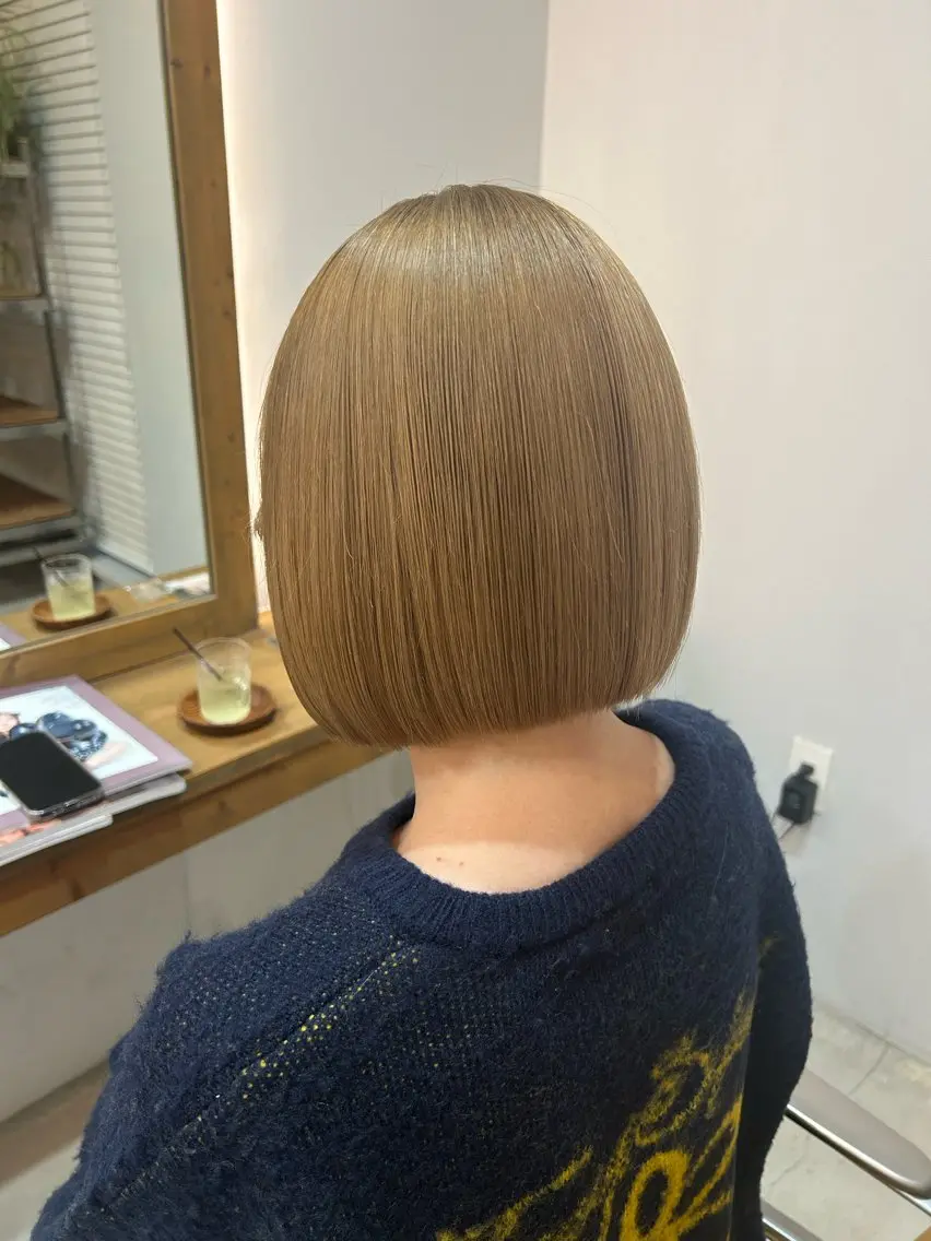 🌼カット+ケアカラー+トリートメント(ショート)の写真