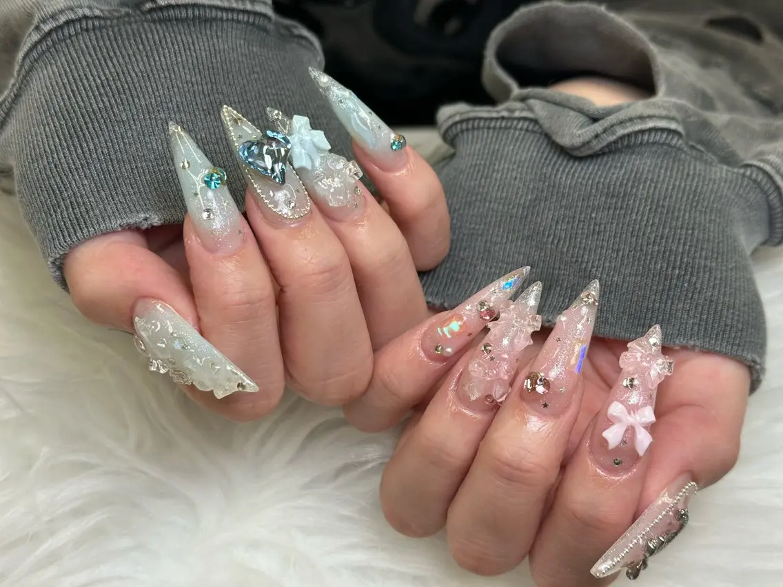 ネイル アニマル柄 ブラウン フットネイル フレンチネイル 韓国ネイル ハンドネイル Lisa Nail Salonのネイルデザイン