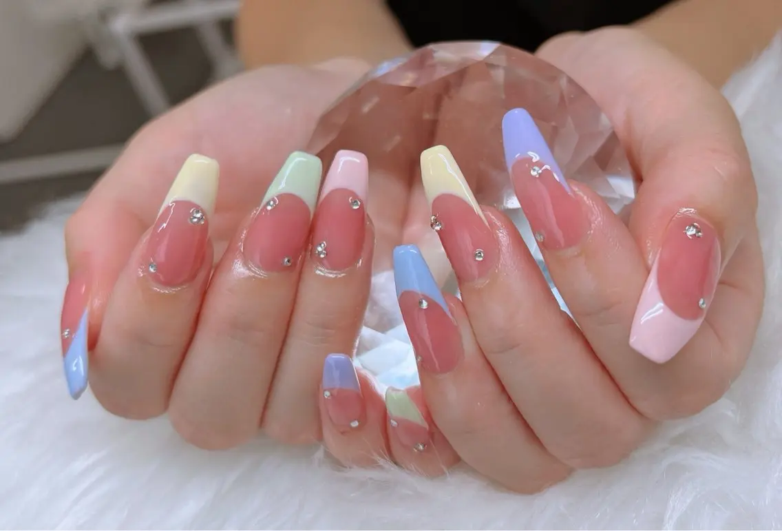 💅長さ出しフレンチの写真
