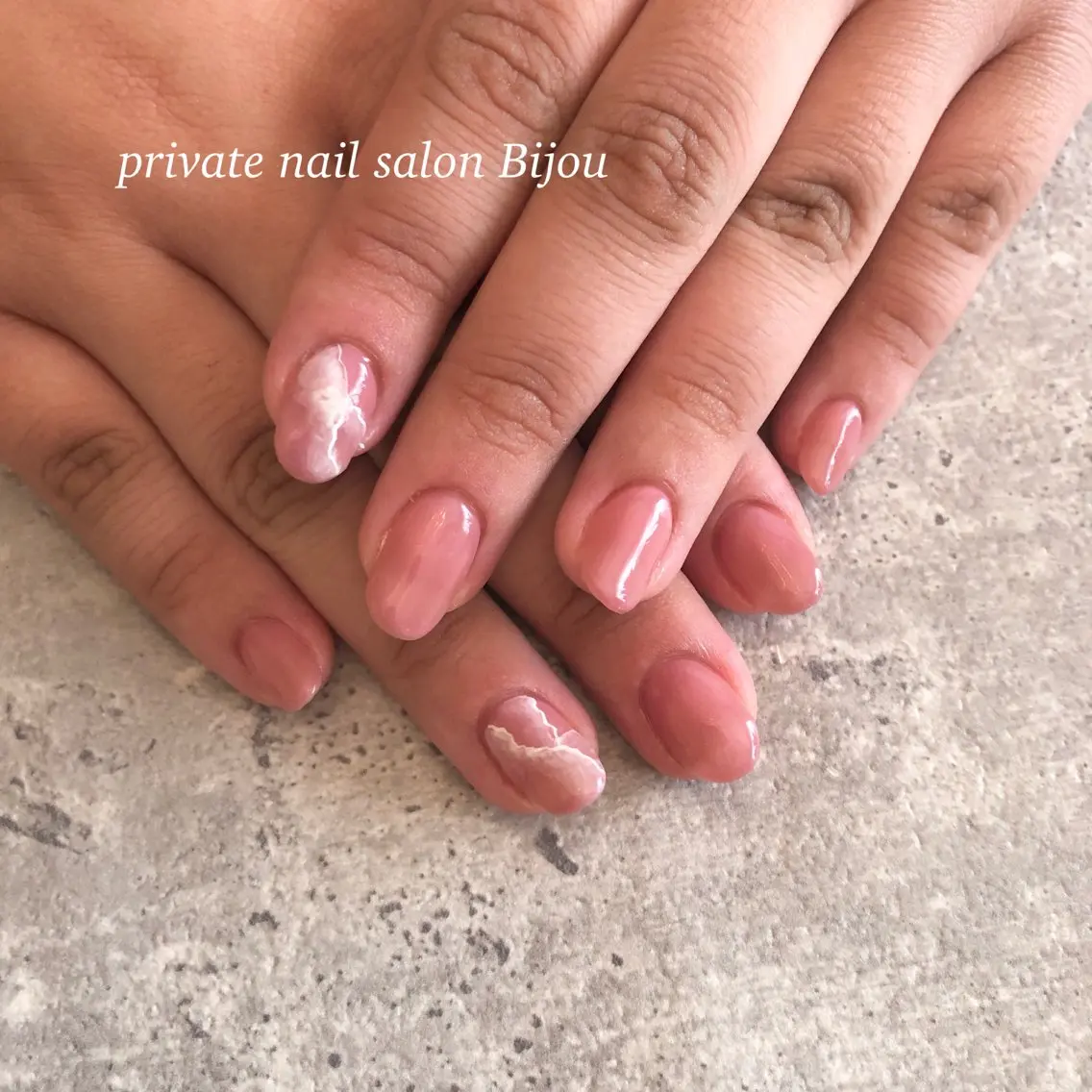 ネイル ストーンネイル Bijou💎✨ Reiのネイルデザイン